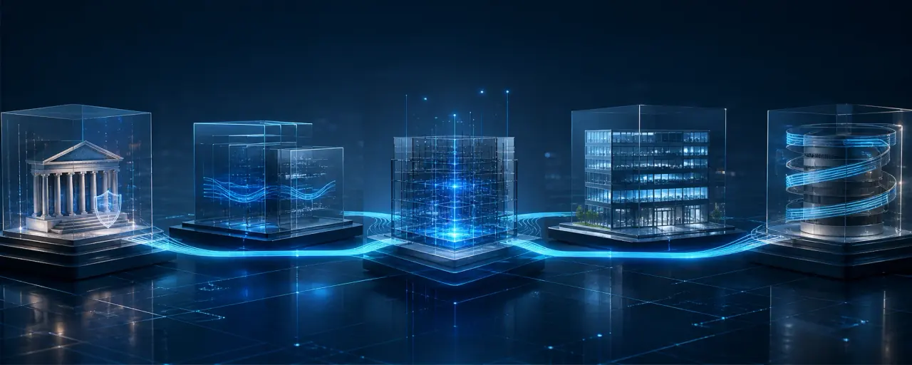 Abstract banking technology domain network
